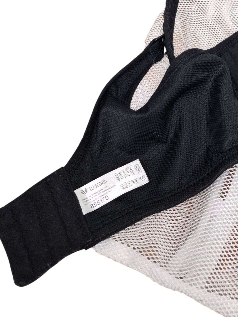 Wacoal Simone Sport Underwire Bra 38DD - Black - Picture 8 of 8